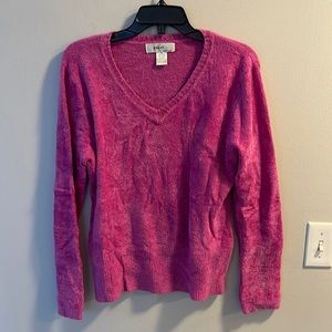 Vintage pink soft neck sweater
